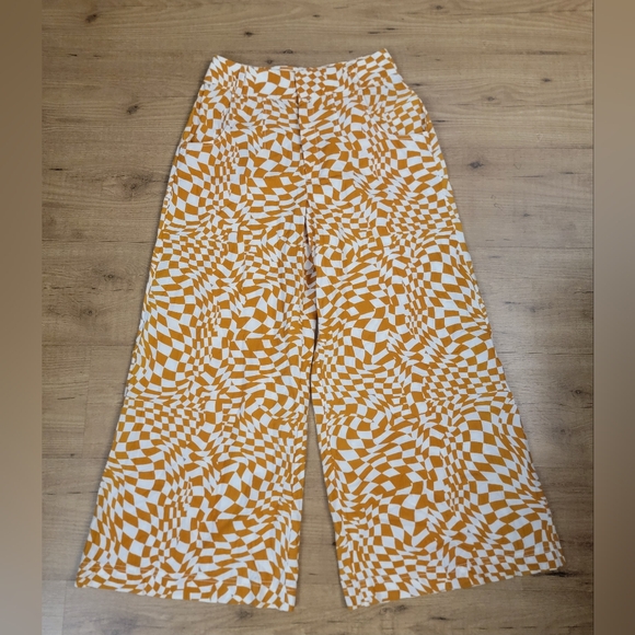 Free People Menorca Cropped Wide Leg Printed Pants - Picture 7 of 14